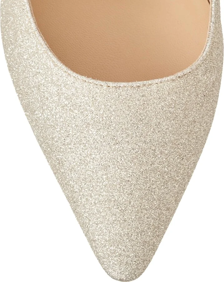 Jimmy Choo Romy 85 Glitter Pumps - Image 3