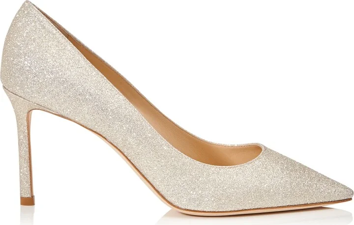 Jimmy Choo Romy 85 Glitter Pumps - Image 4