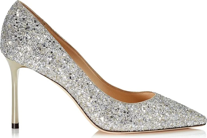 Jimmy Choo Romy 85 Glitter Pumps