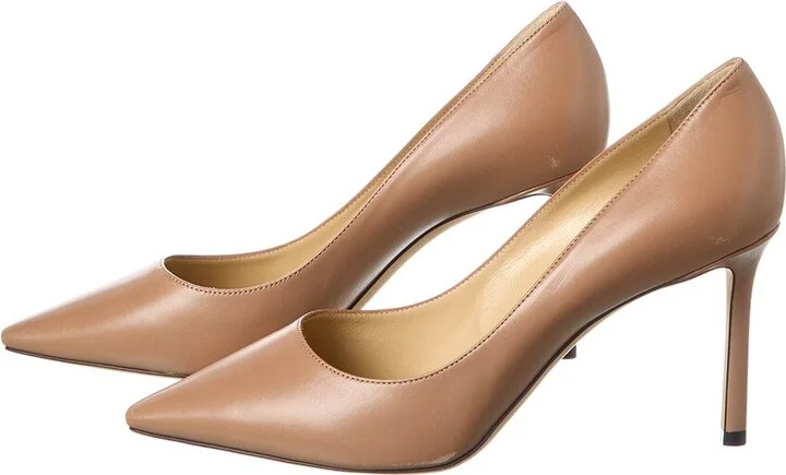 Jimmy Choo Romy 85 Leather Pump (Authentic Pre-Loved) - Image 2