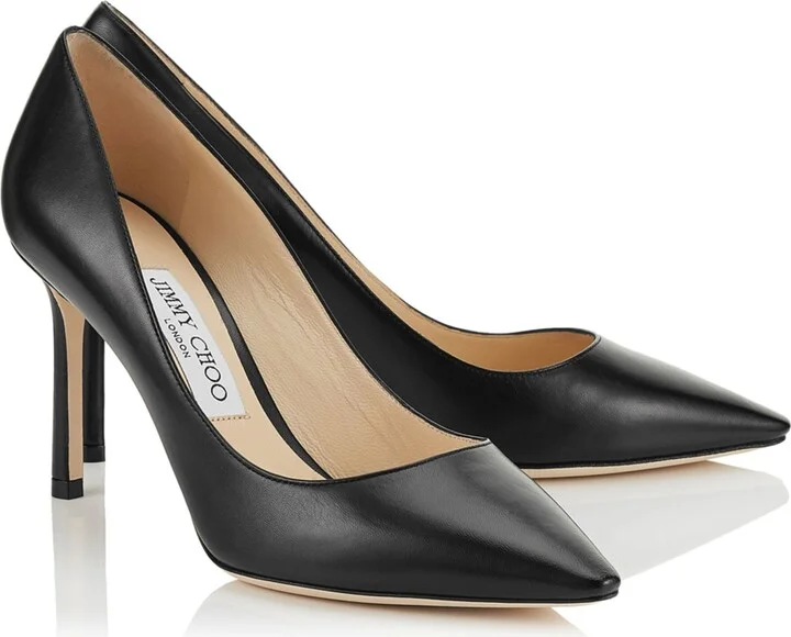 Jimmy Choo Romy 85 Leather Pumps - Image 2