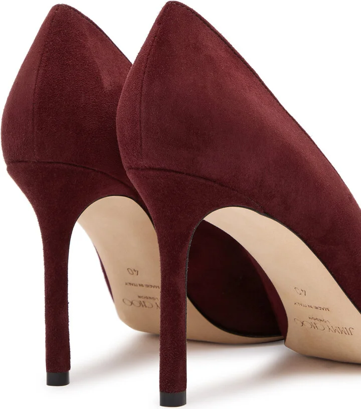 Jimmy Choo Romy 85 Suede Pumps - Image 4