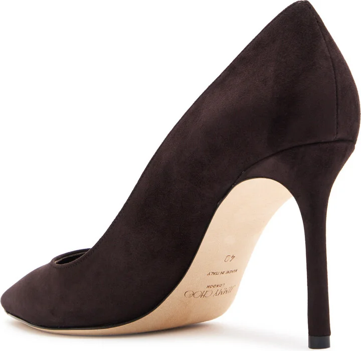 Jimmy Choo Romy 85 Suede Pumps - Image 7