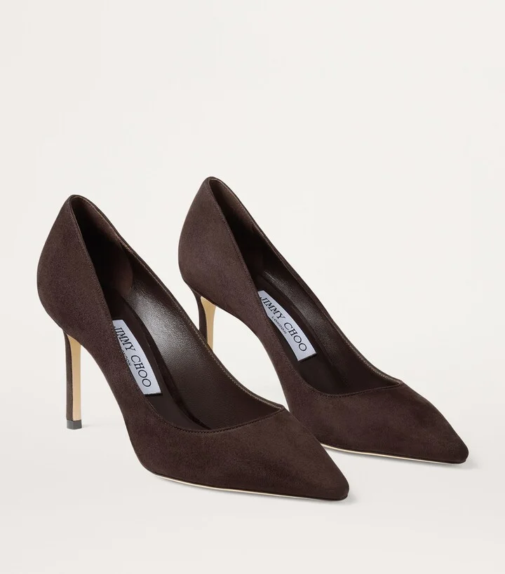 Jimmy Choo Romy 85 Suede Pumps - Image 2
