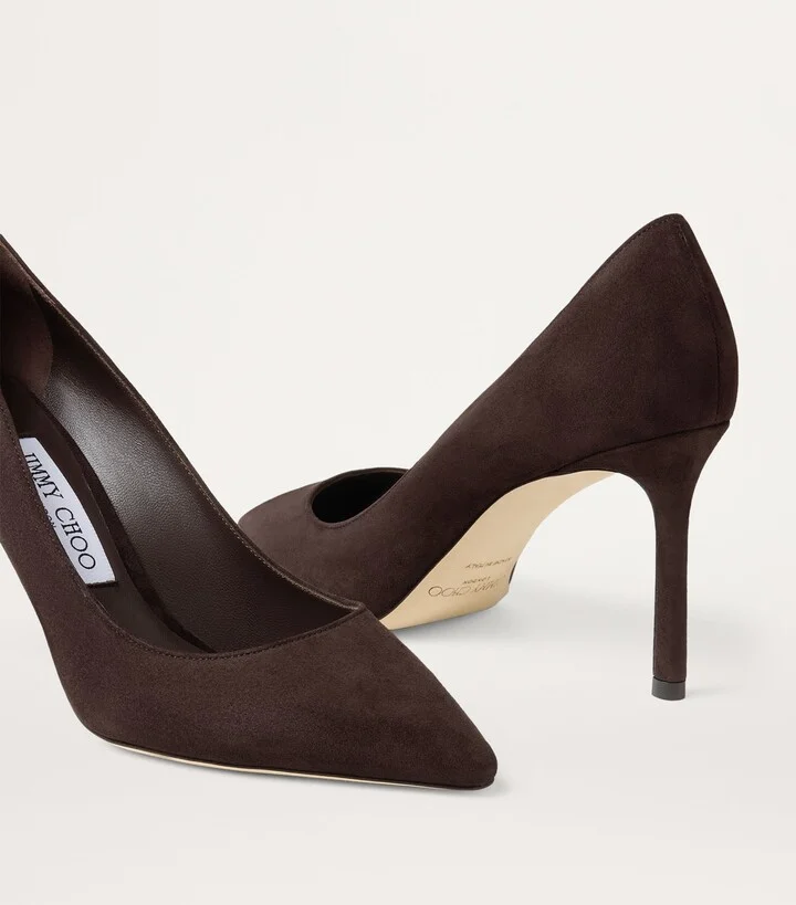 Jimmy Choo Romy 85 Suede Pumps - Image 3