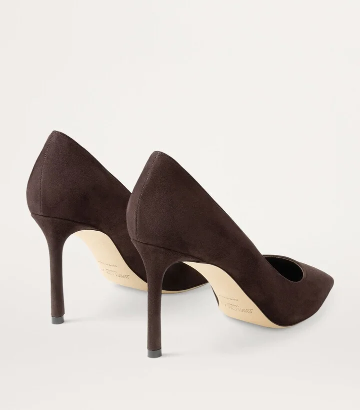 Jimmy Choo Romy 85 Suede Pumps - Image 5