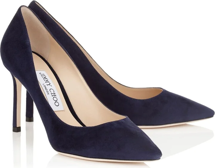 Jimmy Choo Romy 85 Suede Pumps - Image 2