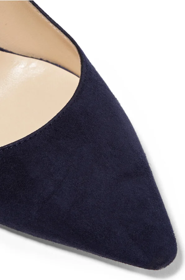 Jimmy Choo - Romy 85 Suede Pumps - Blue - Image 4