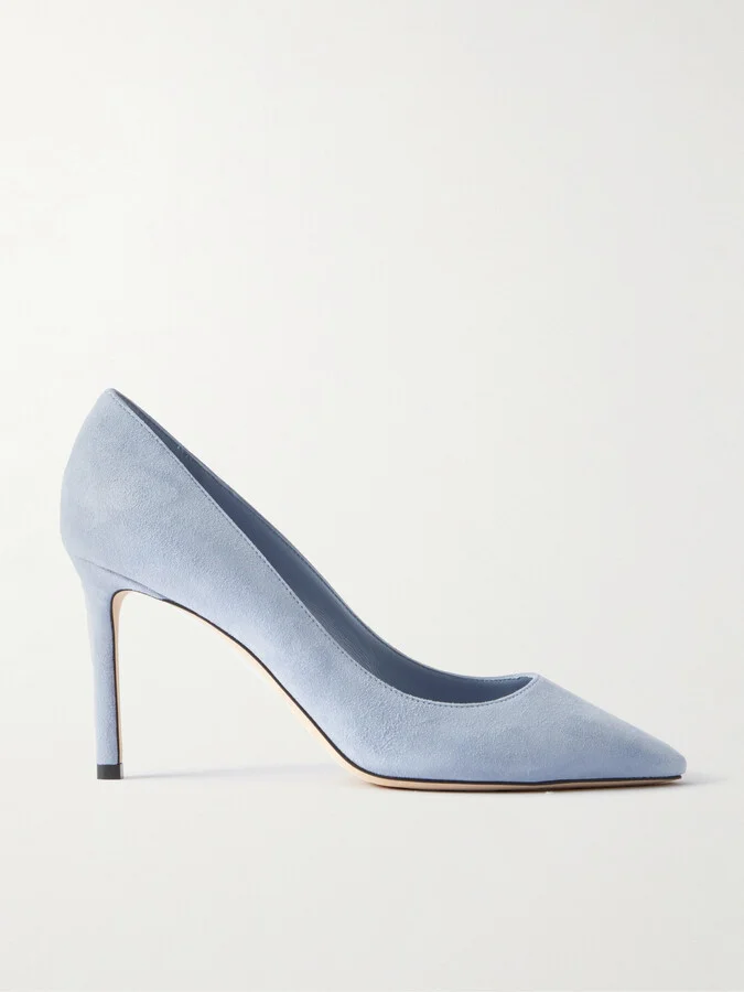 Jimmy Choo - Romy 85 Suede Pumps - Blue