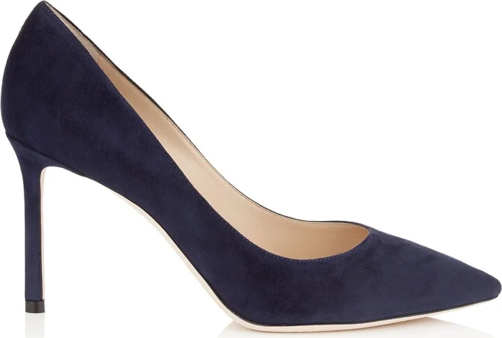 Jimmy Choo Romy 85 Suede Pumps