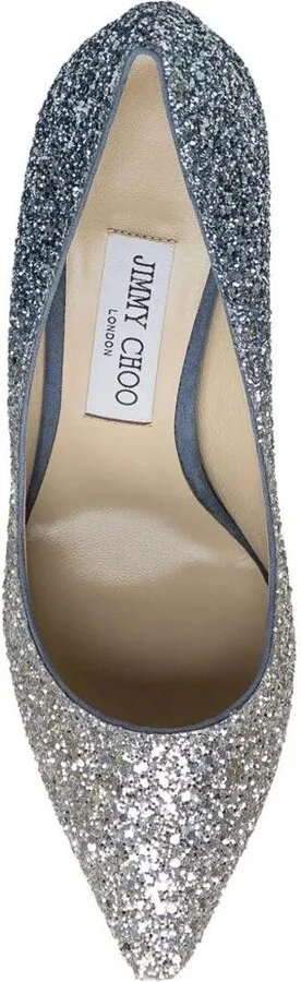 Jimmy Choo Romy Glitter Degradé Pumps 85 Shoes - Image 4