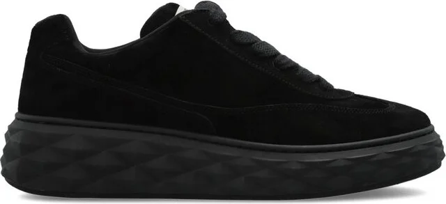 Jimmy Choo Round Toe Lace-Up Sneakers