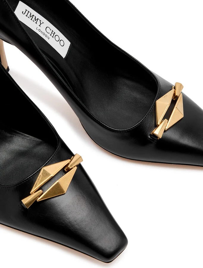 Jimmy Choo Ryker 90 Leather Pumps - Image 3