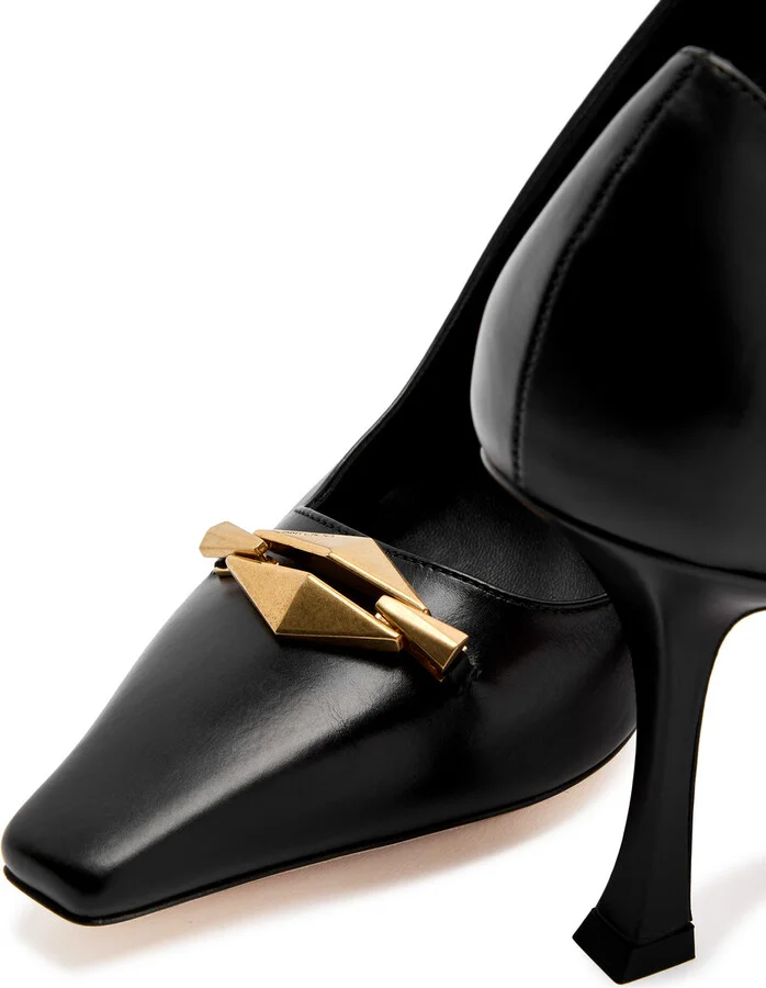 Jimmy Choo Ryker 90 Leather Pumps - Image 4