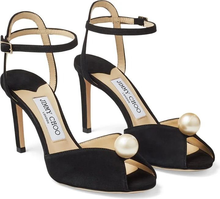 Jimmy Choo Sacora 85 Leather Sandals - Image 3