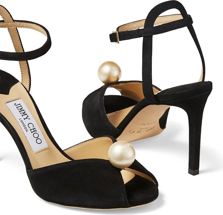 Jimmy Choo Sacora 85 Leather Sandals - Image 6