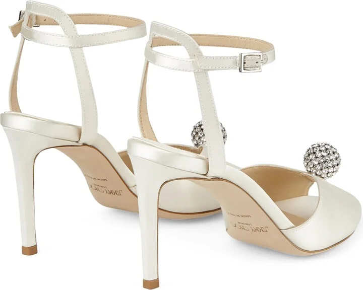 Jimmy Choo Sacora 85 Satin Sandals - Image 2