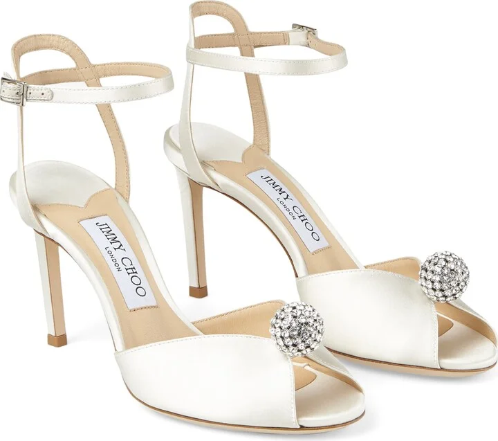 Jimmy Choo Sacora 85 Satin Sandals - Image 3