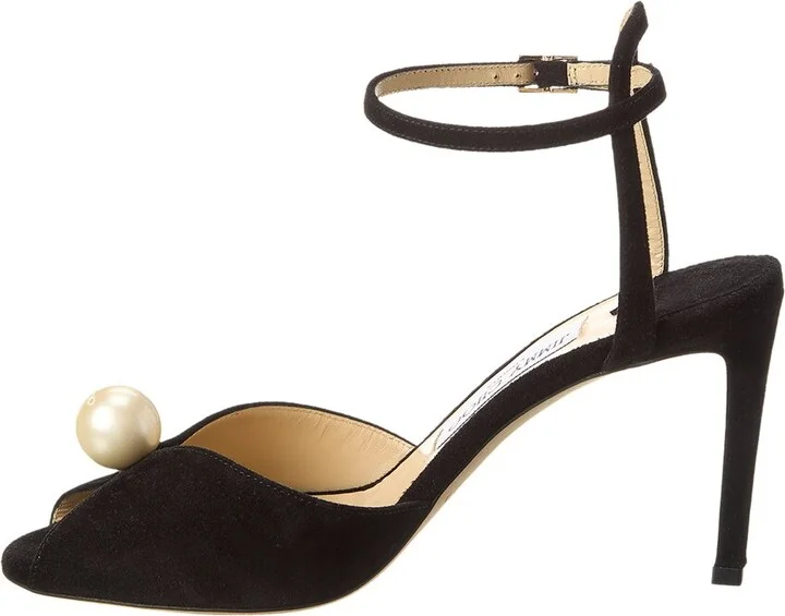 Jimmy Choo Sacora 85 Suede Sandal - Image 2
