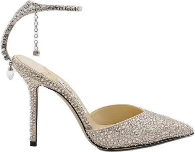Jimmy Choo Saeda 100 Embellished Pumps