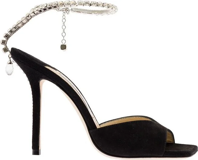Jimmy Choo Saeda 100 Embellished Sandals