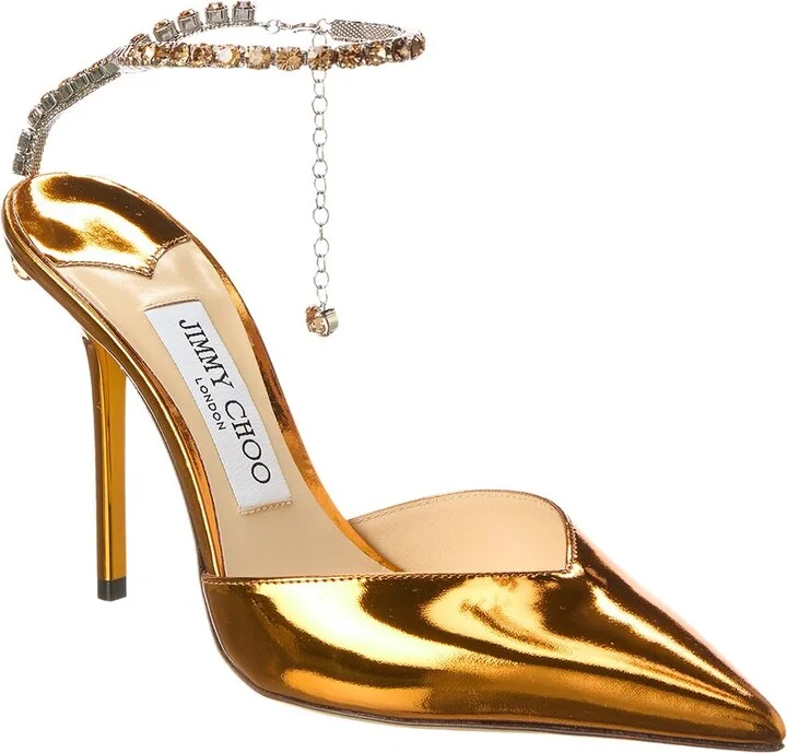 Jimmy Choo Saeda 100 Leather Pump
