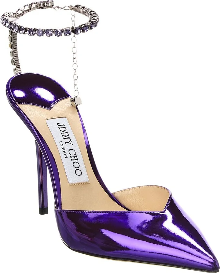 Jimmy Choo Saeda 100 Leather Pump