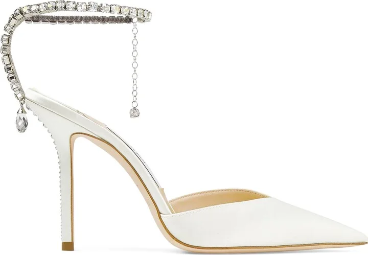 Jimmy Choo Saeda 100 Satin Pumps