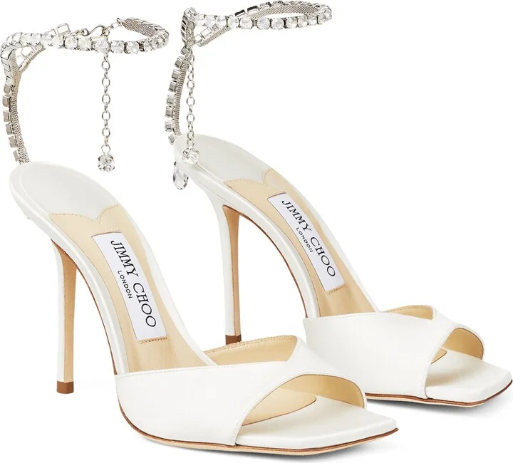 Jimmy Choo Saeda 100 Satin Sandals - Image 2