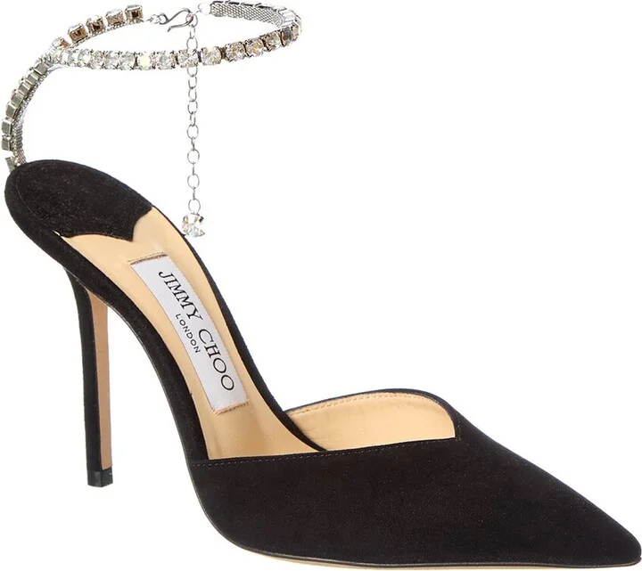 Jimmy Choo Saeda 100 Suede Pump