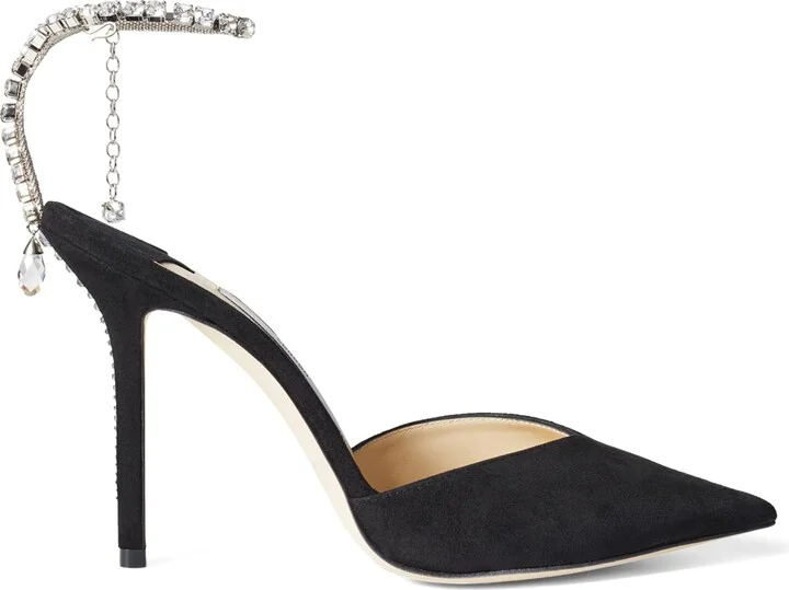 Jimmy Choo Saeda 100 Suede Pumps