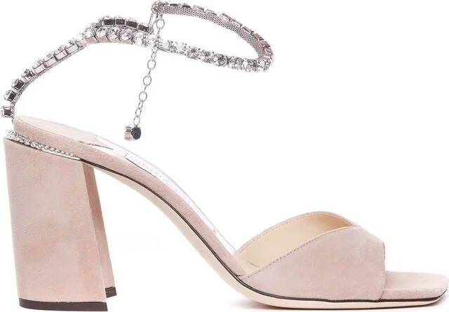 Jimmy Choo Saeda 85 Ankle-Strapped Sandals