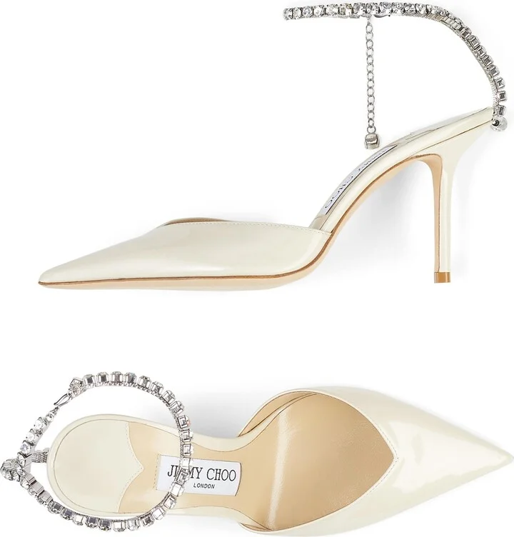 Jimmy Choo Saeda 85 Patent Pumps - Image 4