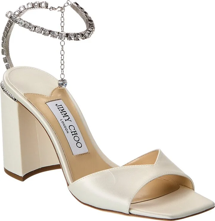 Jimmy Choo Saeda 85 Satin Sandal
