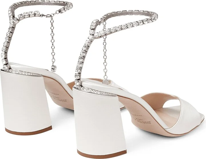 Jimmy Choo Saeda 85 Satin Sandals - Image 2