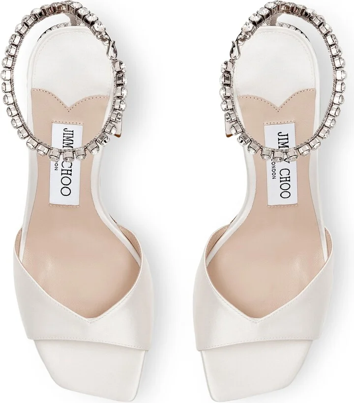 Jimmy Choo Saeda 85 Satin Sandals - Image 3