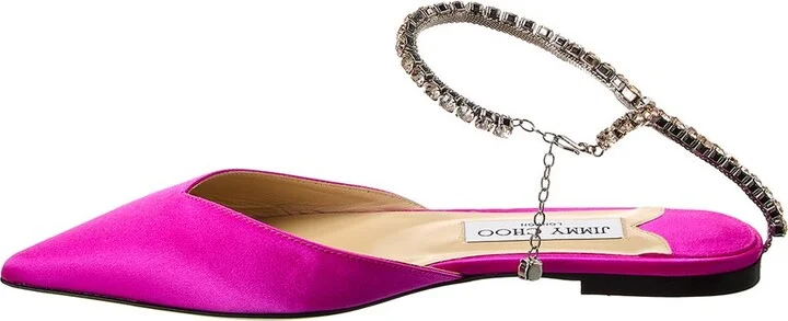 Jimmy Choo Saeda Satin Flat - Image 2