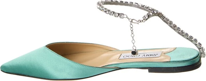 Jimmy Choo Saeda Satin Flat - Image 2