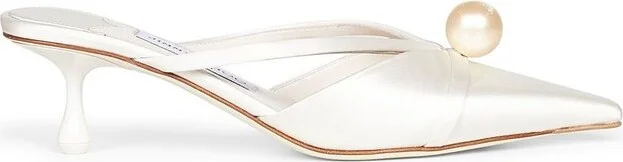 Jimmy Choo Sana 50 Pearl Detailed Mules