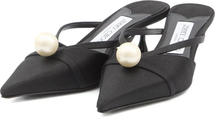 Jimmy Choo Sana Leather Mules - Image 4