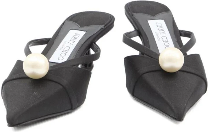 Jimmy Choo Sana Leather Mules - Image 5