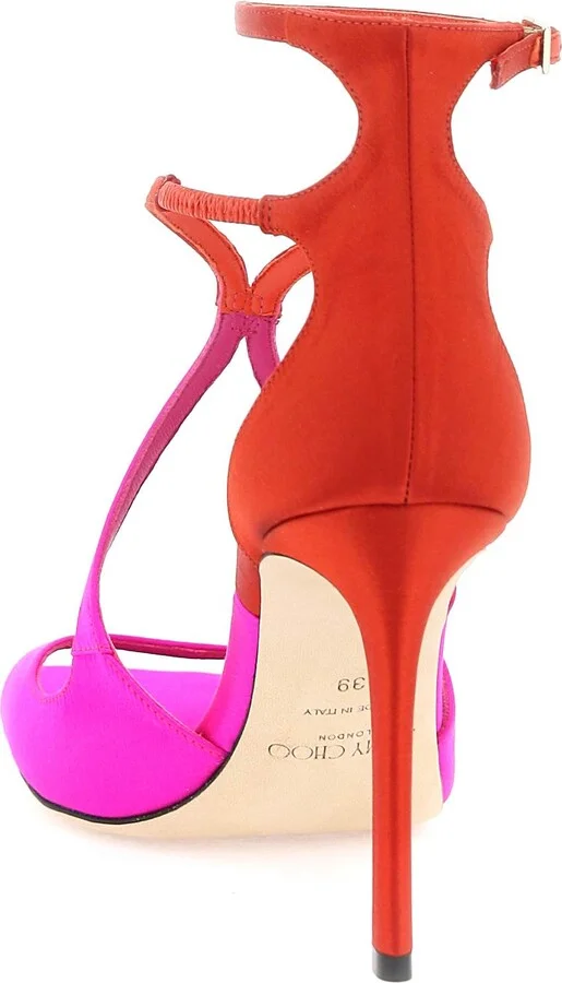 JIMMY CHOO satin azia 95 sandals - Image 2