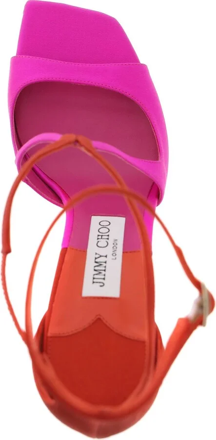 JIMMY CHOO satin azia 95 sandals - Image 3