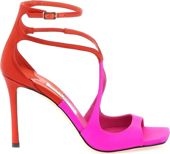 JIMMY CHOO satin azia 95 sandals