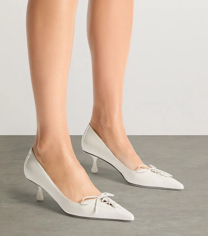 Jimmy Choo Scarlett 50 Leather Pumps - Image 6