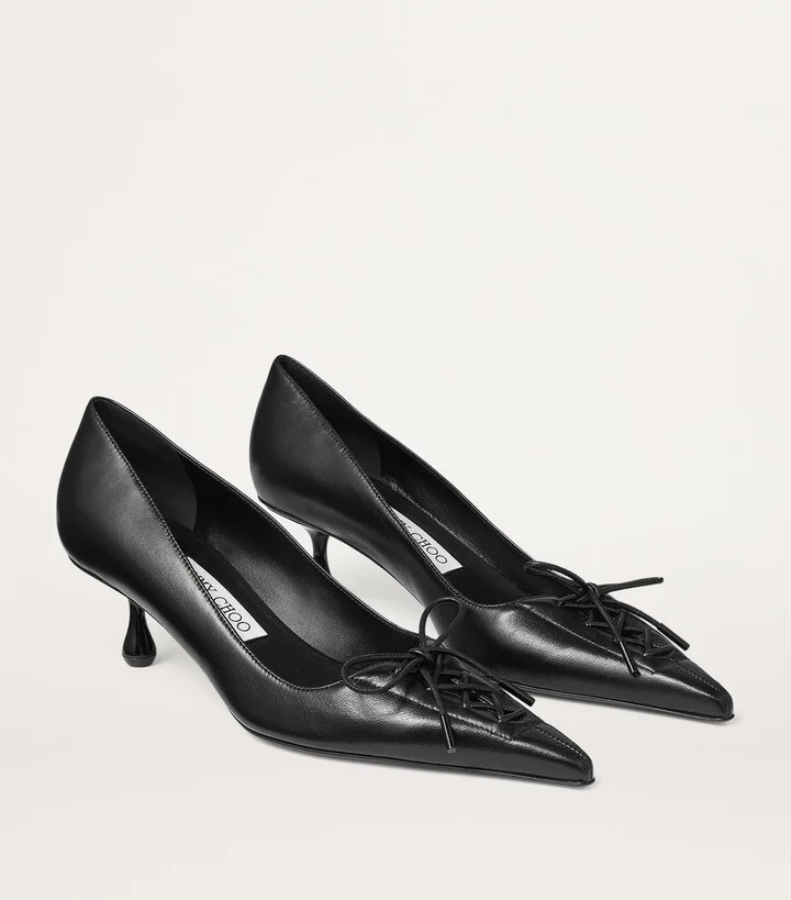 Jimmy Choo Scarlett 50 Leather Pumps - Image 2