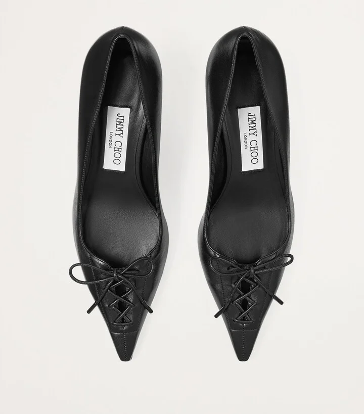 Jimmy Choo Scarlett 50 Leather Pumps - Image 4