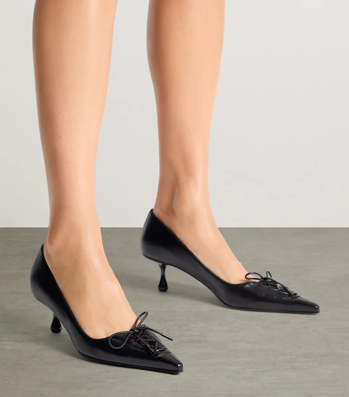 Jimmy Choo Scarlett 50 Leather Pumps - Image 6