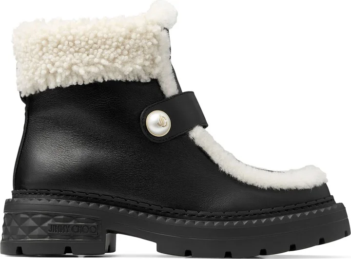 Jimmy Choo Shea Leather Ankle Boots