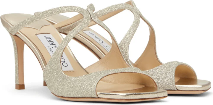 Jimmy Choo Silver Anise 75 Mules - Image 4